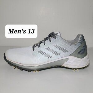 Adidas ZG21 Boost White Dark Silver Metallic Men's Golf Shoes Size 13